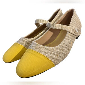 New C.Paravano Women's Flats Shoes Round Toe Ballet Flats with Strap